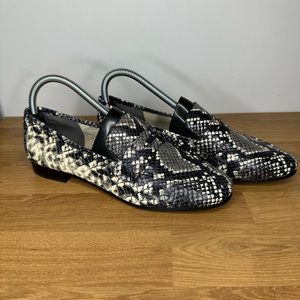 Marc Fisher SNAKE-Print Loafers size 8M (women’s)